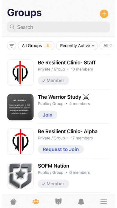 Galea App Screenshots