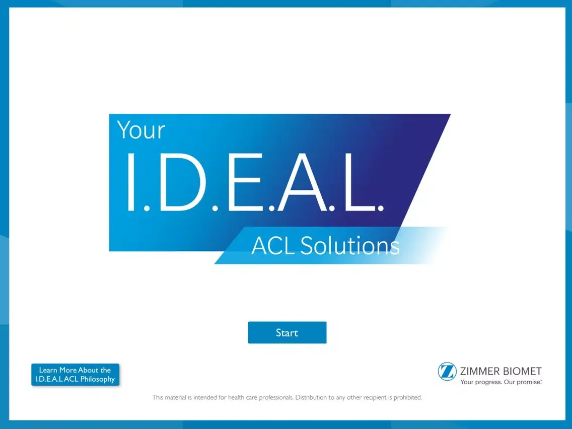 Zimmer Biomet I.D.E.A.L. Solutions iPad 應用截圖