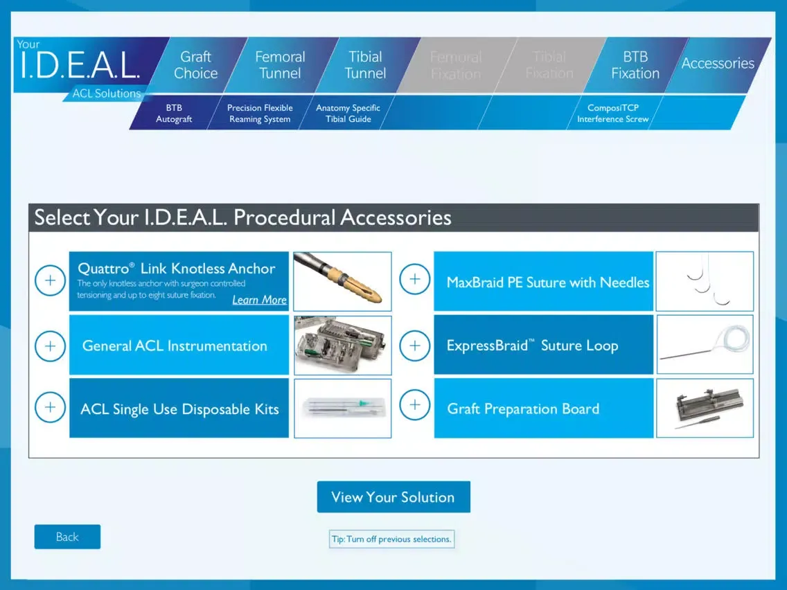 Zimmer Biomet I.D.E.A.L. Solutions iPad 應用截圖