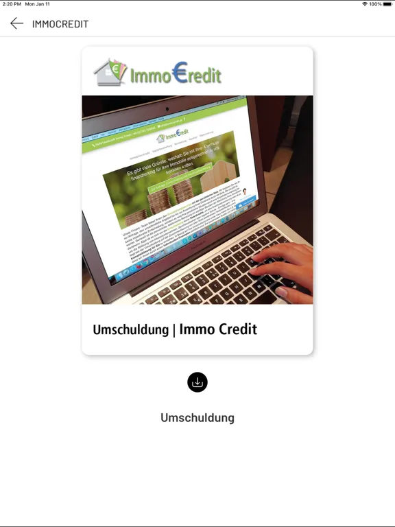 ImmoCredit iPad  Screenshots