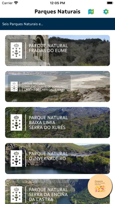 Captures d'écran de Parques de Galicia
