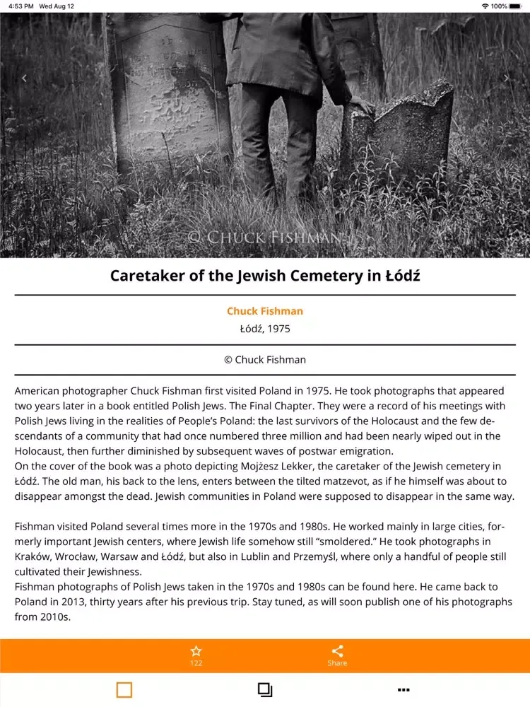 Photographs from Jewish Poland iPad  سکرین شاٹس