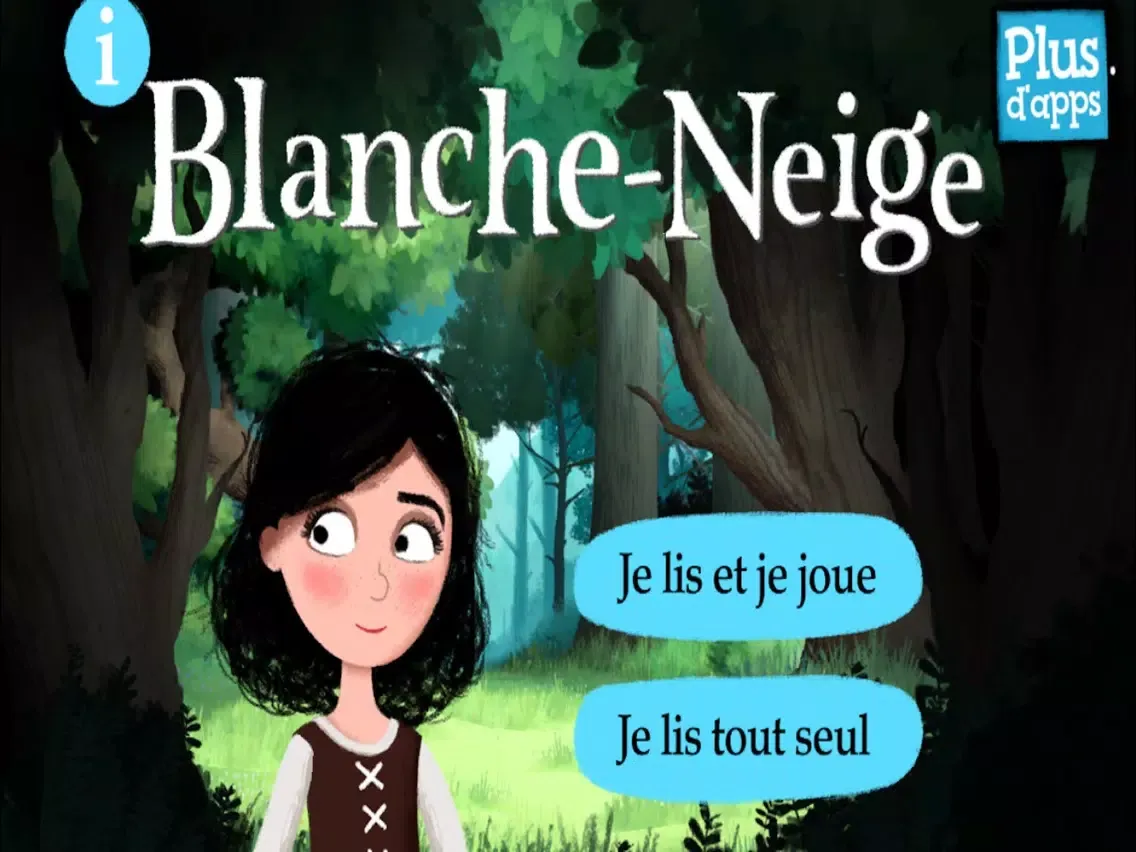 Tangkapan layar Blanche-Neige par Gallimard Jeunesse iPad 