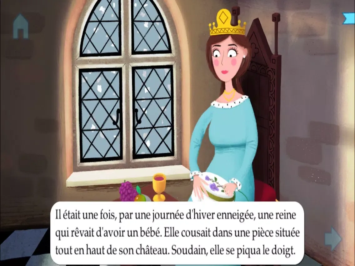 Tangkapan layar Blanche-Neige par Gallimard Jeunesse iPad 