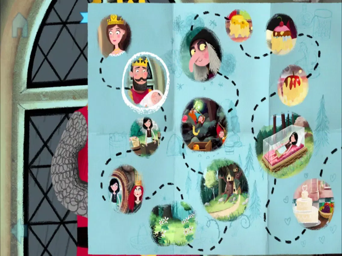 Tangkapan layar Blanche-Neige par Gallimard Jeunesse iPad 