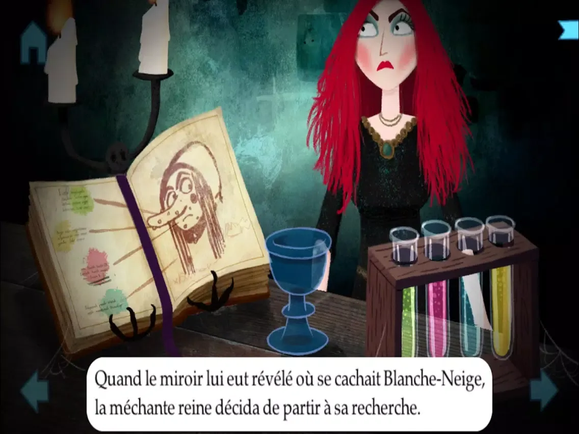 Tangkapan layar Blanche-Neige par Gallimard Jeunesse iPad 