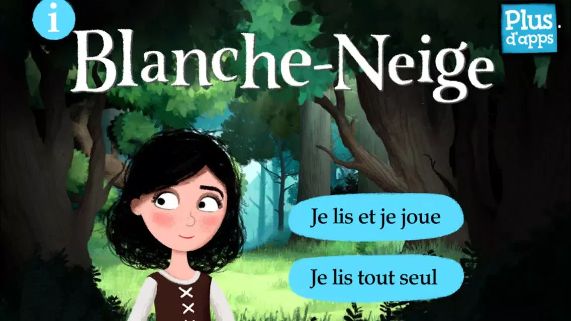 Tangkapan layar Blanche-Neige par Gallimard Jeunesse