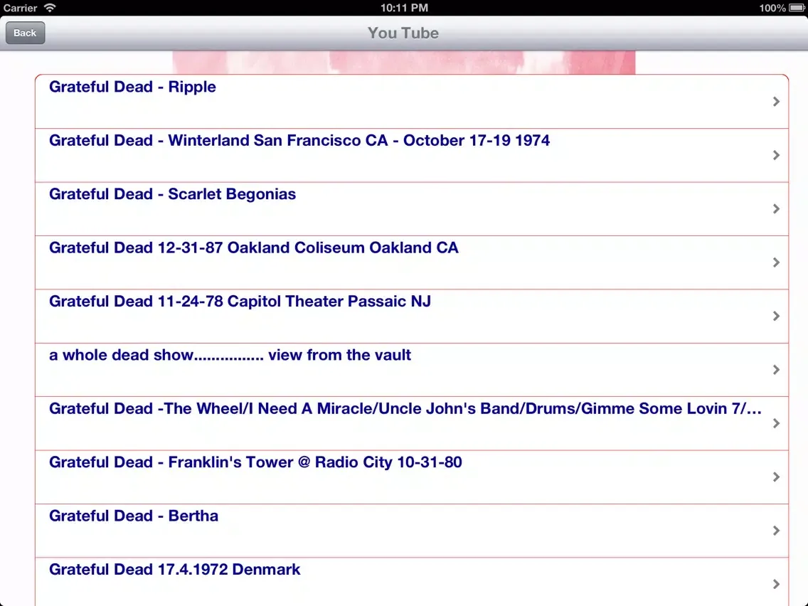 Dead Head Music Pictures Video+ iPad  Screenshots