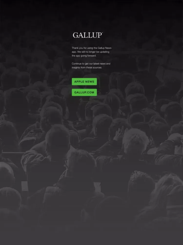 Скриншоты Gallup News iPad 