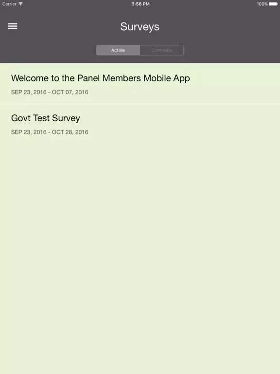 Gallup Panel iPad 应用截图
