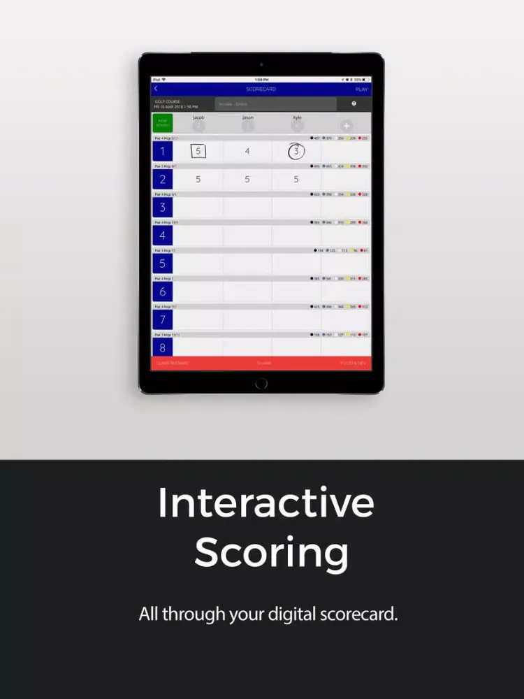 Capturas de pantalla de Jacaranda Golf iPad 
