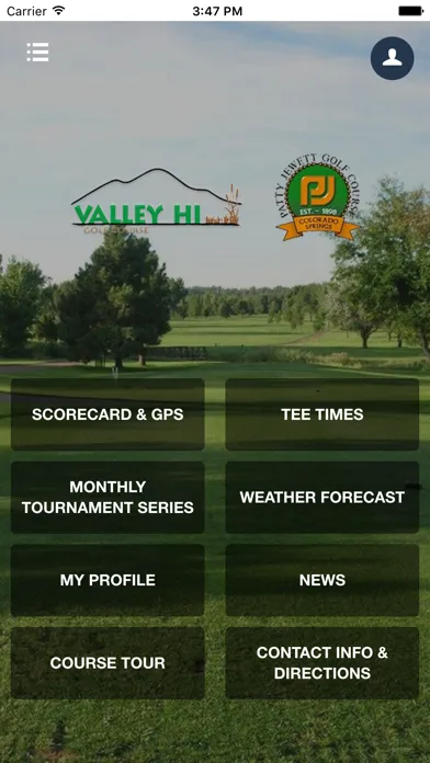 Tangkapan layar City of Colorado Springs Golf