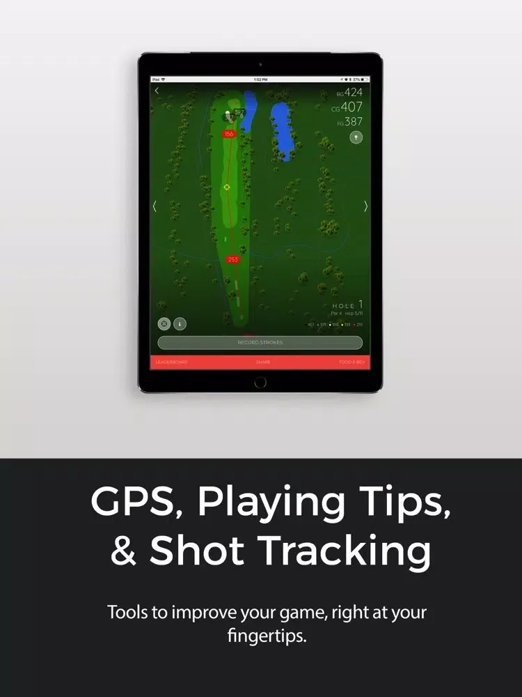 Tangkapan layar Las Vegas National Golf Club iPad 