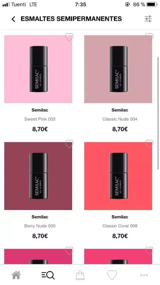 Tangkapan skrin eBeauty