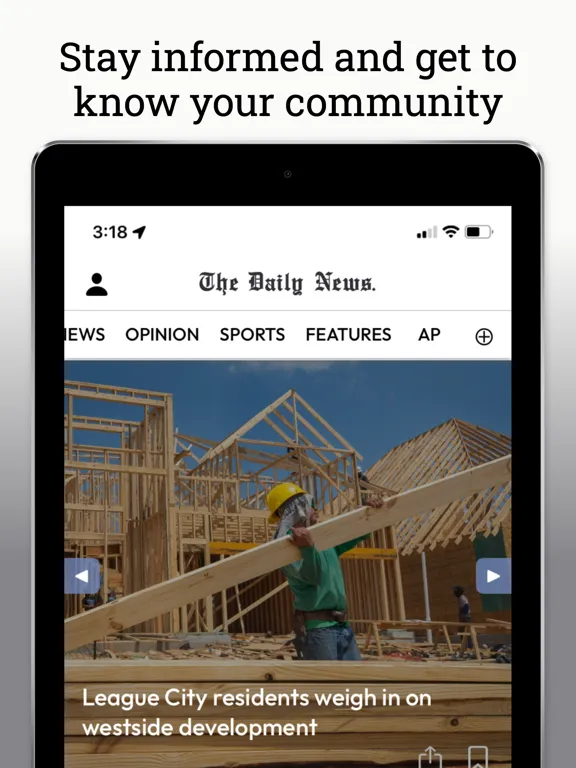 Скриншоты Galveston County Daily News iPad 
