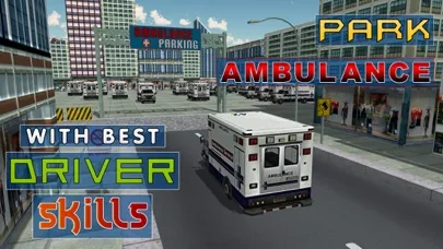 Capturas de tela do Ambulance Hospital Parking – Drive & park vehicle in this extreme driver simulator game