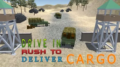 Captures d'écran de Army Cargo Truck Simulator - Deliver food supplies to military camps in this driving simulation game
