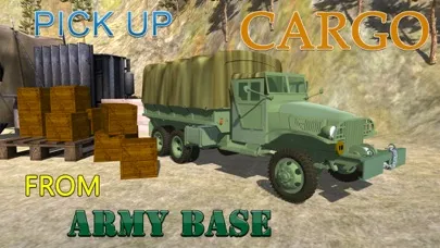 Captures d'écran de Army Cargo Truck Simulator - Deliver food supplies to military camps in this driving simulation game