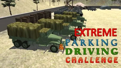 Captures d'écran de Army Cargo Truck Simulator - Deliver food supplies to military camps in this driving simulation game