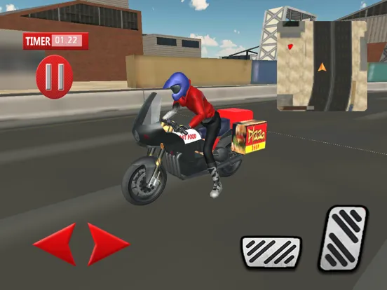 Fast food Motorcycle Delivery & Bike Rider Sim iPad  স্ক্রিনশট