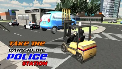 Police Car Lifter Simulator 3D – Drive cops vehicle to lift wrongly parked cars Screenshots