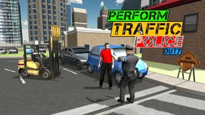 Police Car Lifter Simulator 3D – Drive cops vehicle to lift wrongly parked cars Screenshots