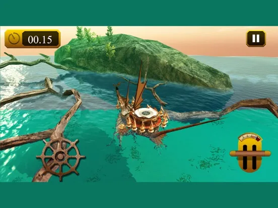 Captures d'écran de Steampunk Boat Parking & River Duty Simulator iPad 