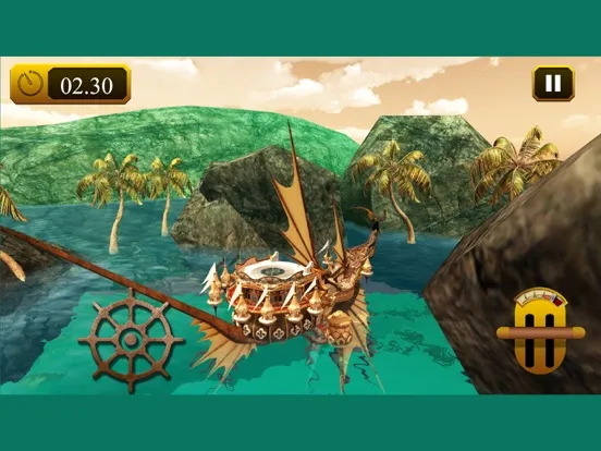 Captures d'écran de Steampunk Boat Parking & River Duty Simulator iPad 