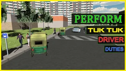 Tangkapan skrin Tuk Tuk Simulator – Extreme driving & parking simulator game