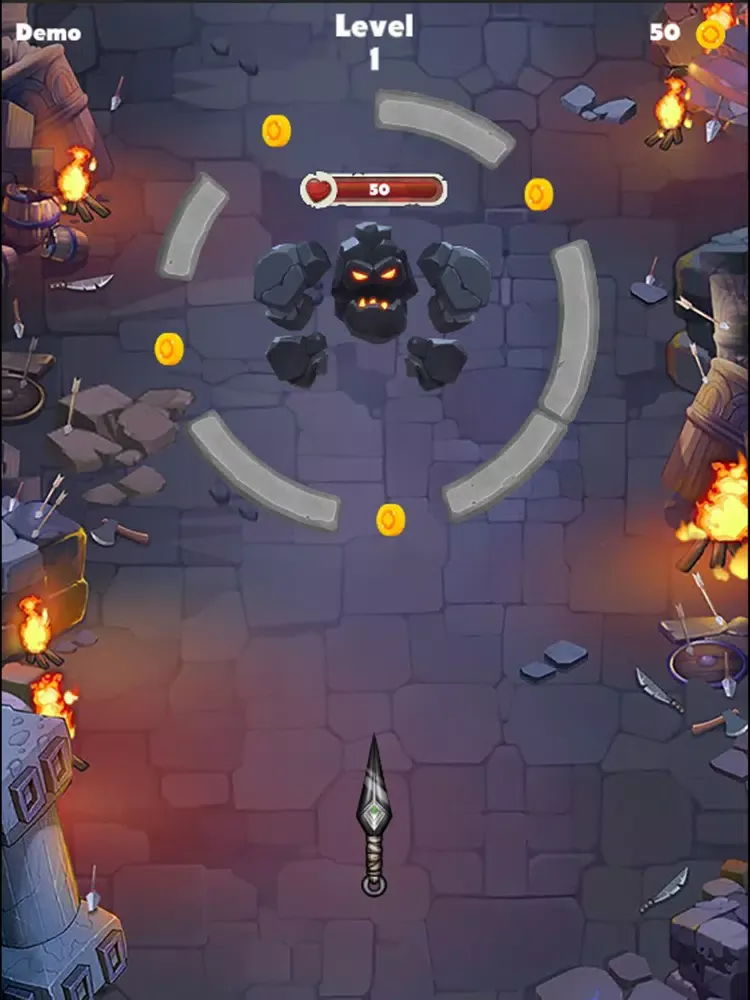 تصاویر Knife Game: Throw The Knife iPad 