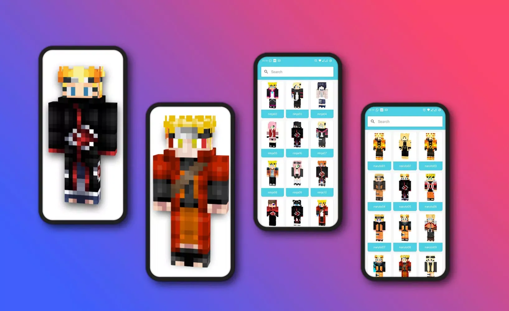 Naruto Skins For Minecraft PE Screenshots