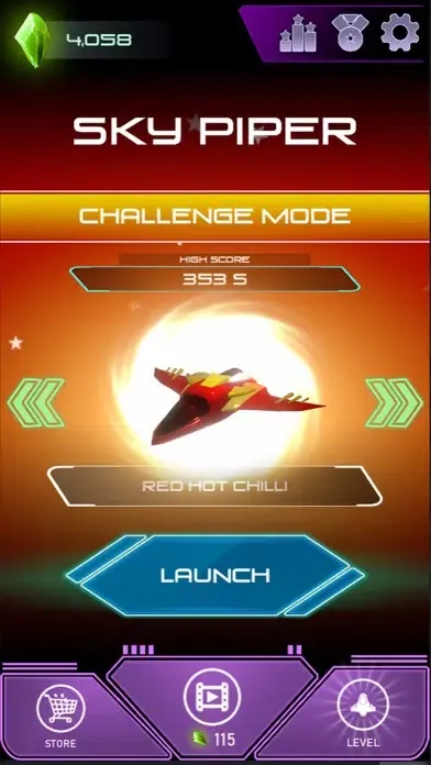 Zrzuty ekranu Sky Piper - Jet Arcade Game