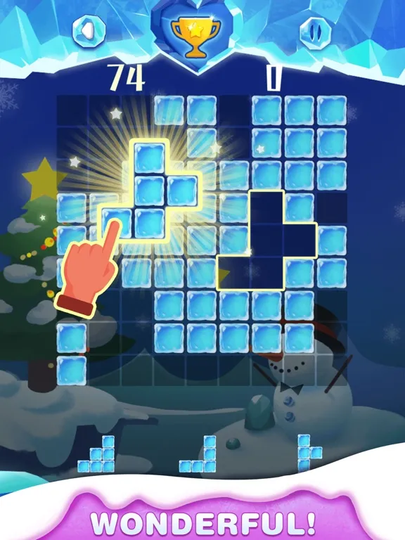 Captures d'écran de Ice World - Fill Up Cube Blast iPad 