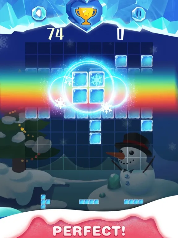 Captures d'écran de Ice World - Fill Up Cube Blast iPad 