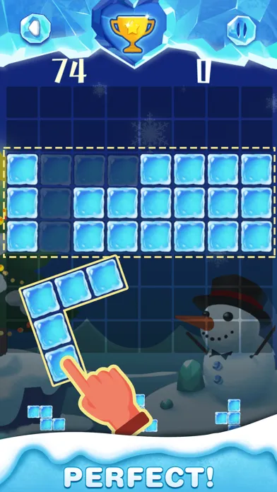 Captures d'écran de Ice World - Fill Up Cube Blast