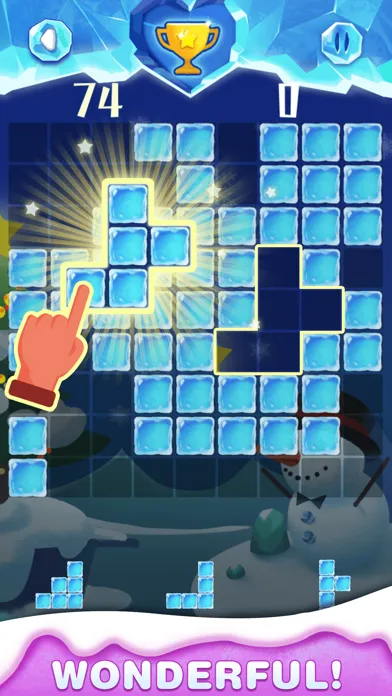 Captures d'écran de Ice World - Fill Up Cube Blast