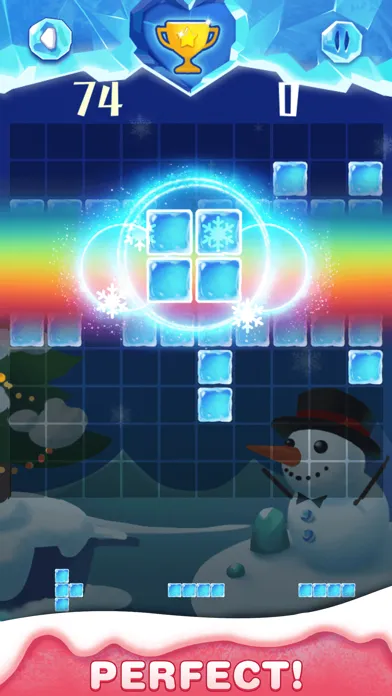 Captures d'écran de Ice World - Fill Up Cube Blast