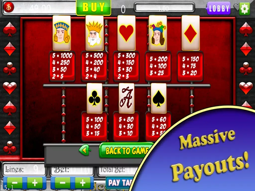 Captures d'écran de Poker Slots