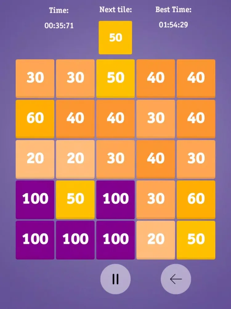 Zrzuty ekranu Hundred tiles iPad 