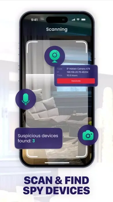 Hidden Camera：Spy Cam Detector應用截圖