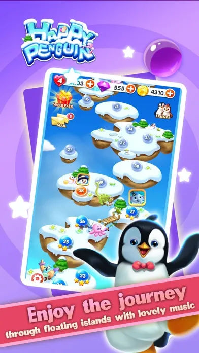 Tangkapan layar Happy Penguin - Bubble Shooter