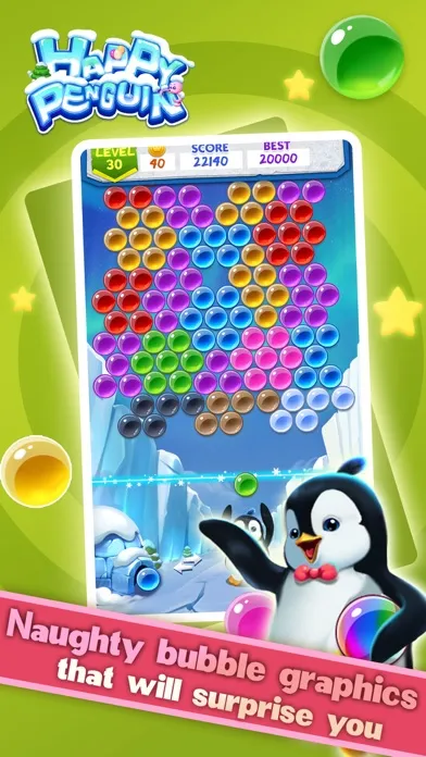 Tangkapan layar Happy Penguin - Bubble Shooter