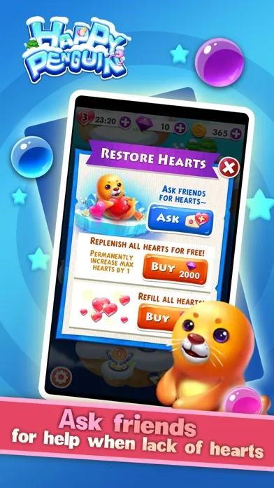 Tangkapan layar Happy Penguin - Bubble Shooter