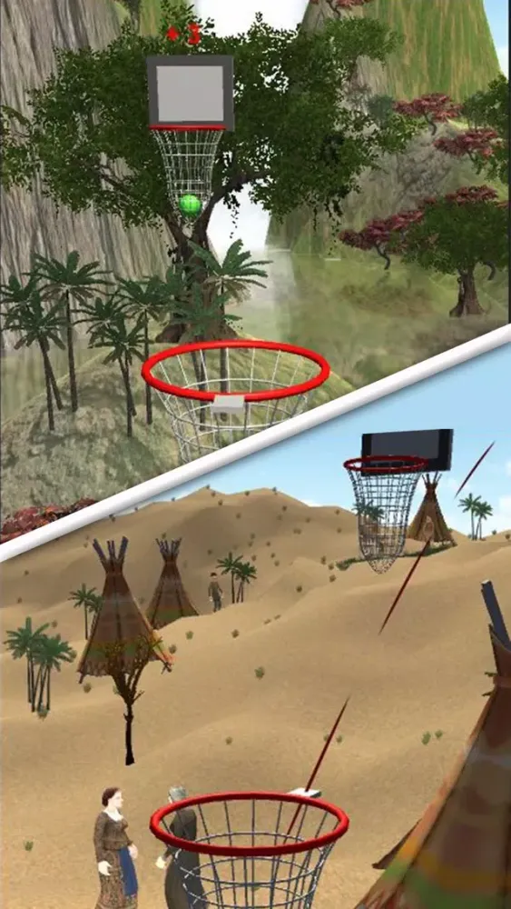 Jungle Ball Shot - Fling From Basket to Basket Screenshots