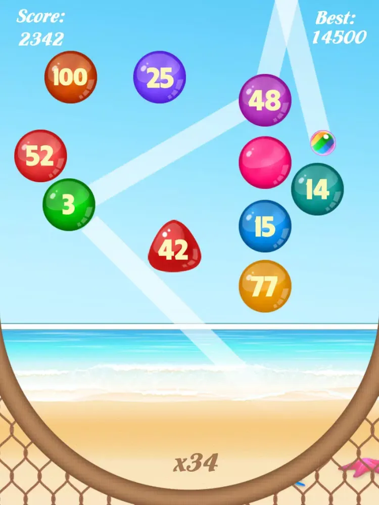 Ảnh chụp màn hình của Bubble Shooter: Number Balls iPad 