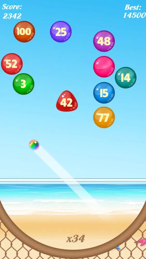 Ảnh chụp màn hình của Bubble Shooter: Number Balls