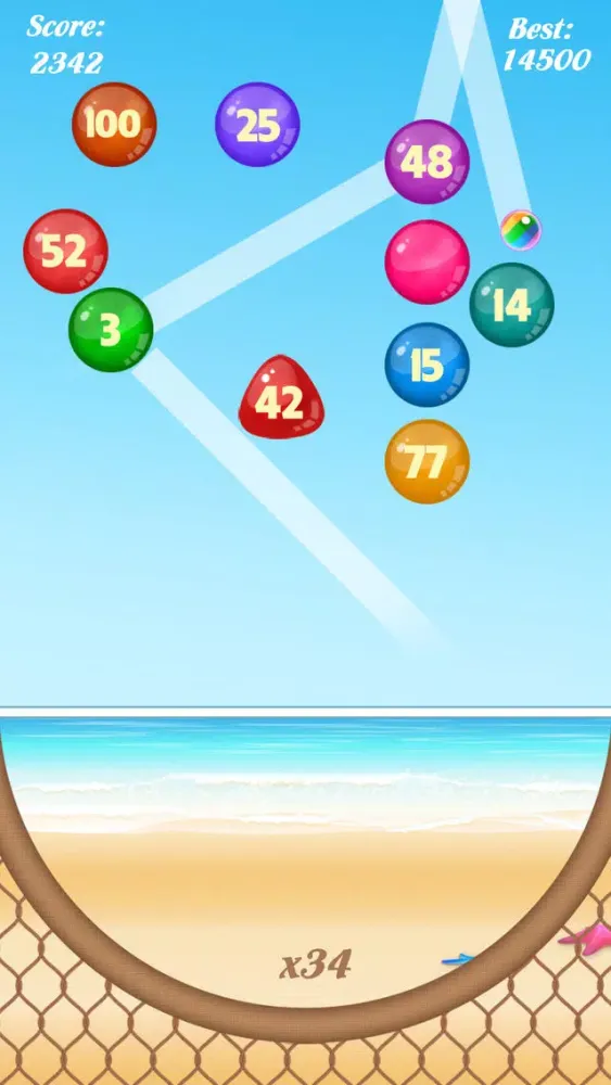Ảnh chụp màn hình của Bubble Shooter: Number Balls