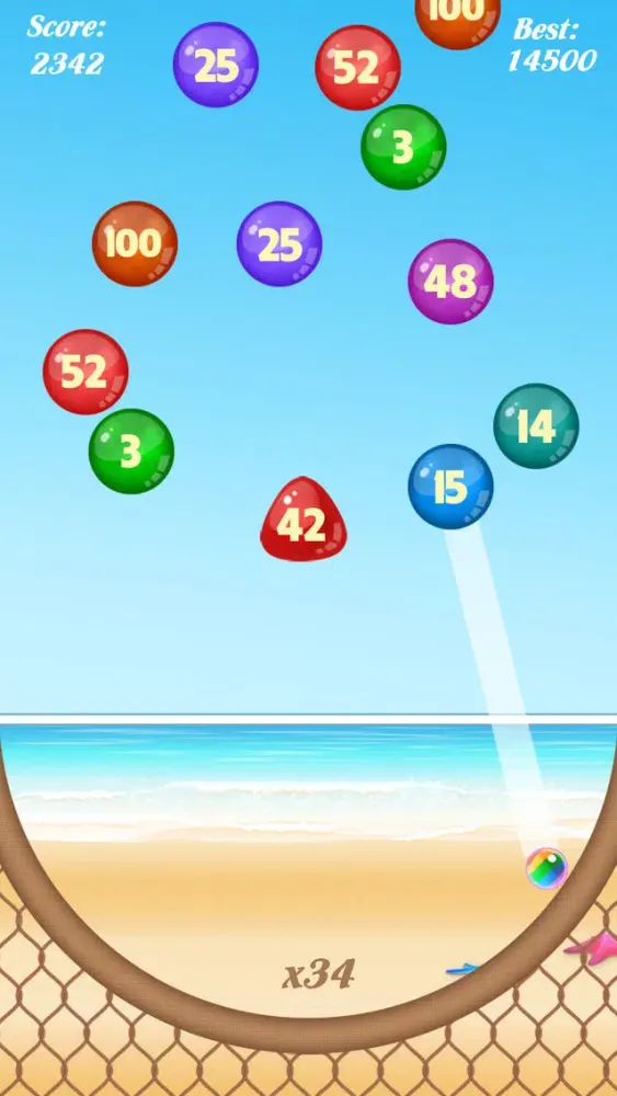 Ảnh chụp màn hình của Bubble Shooter: Number Balls