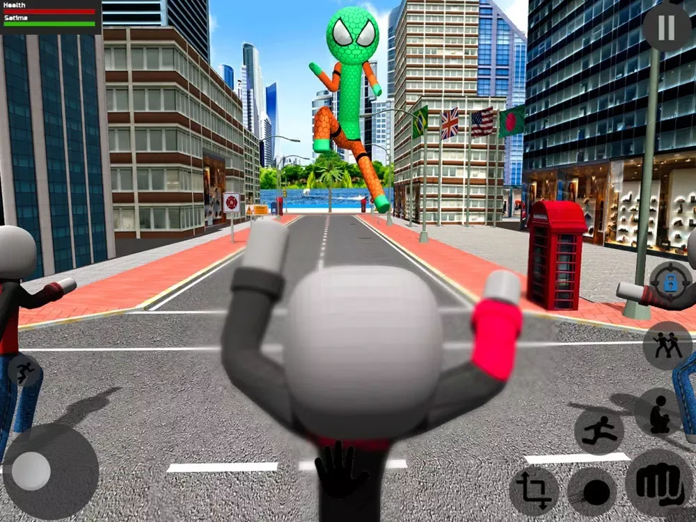 Spider Stickman Crime 1 iPad  スクリーンショット