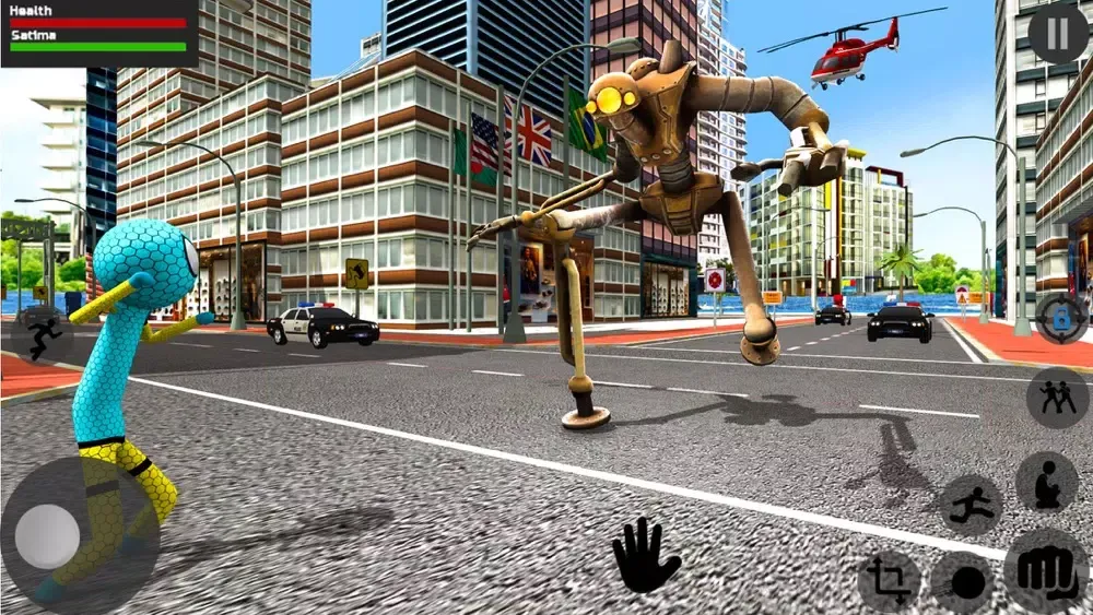Spider Stickman Crime 1 スクリーンショット